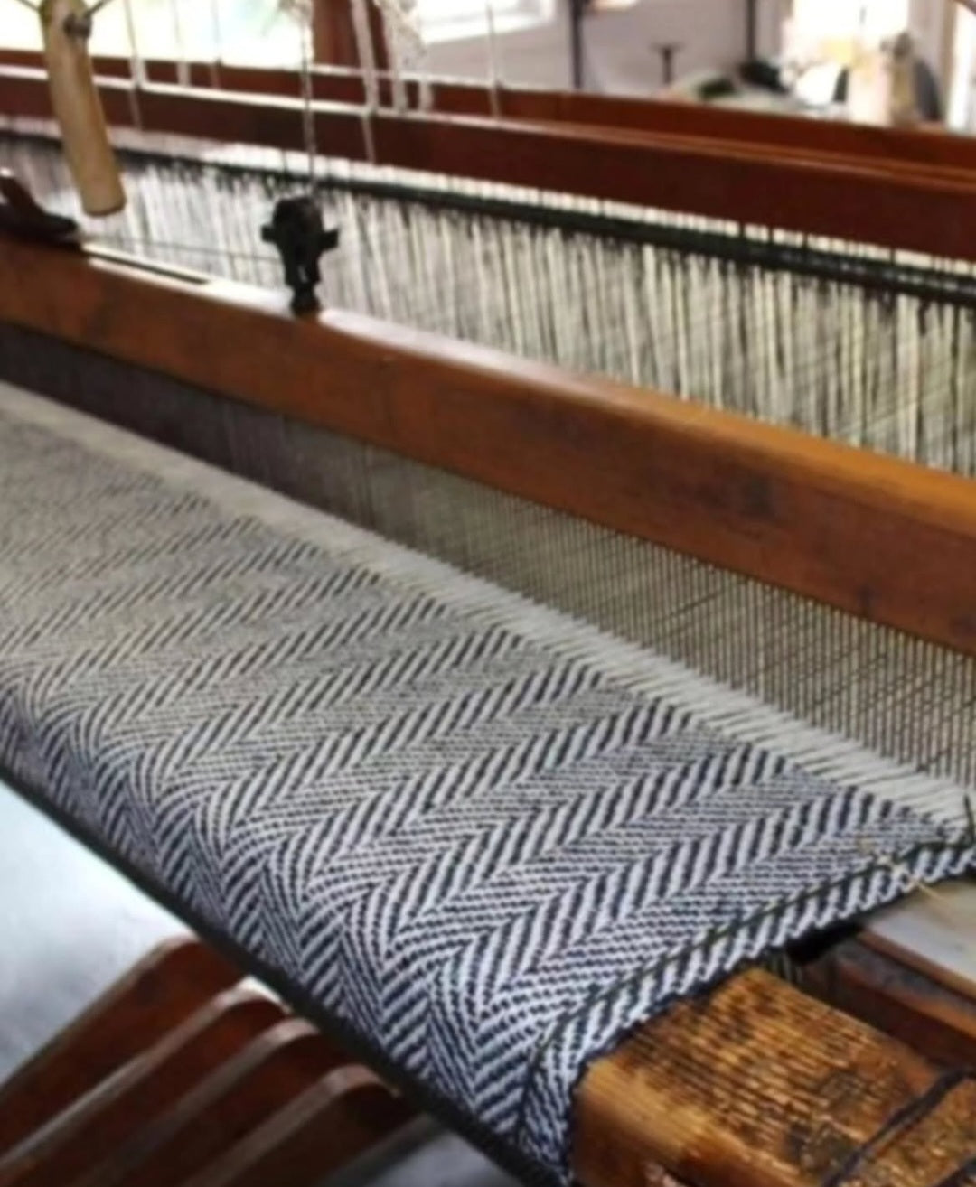 Handwoven Donegal tweed woven on traditional loom in Ardara, County Donegal.