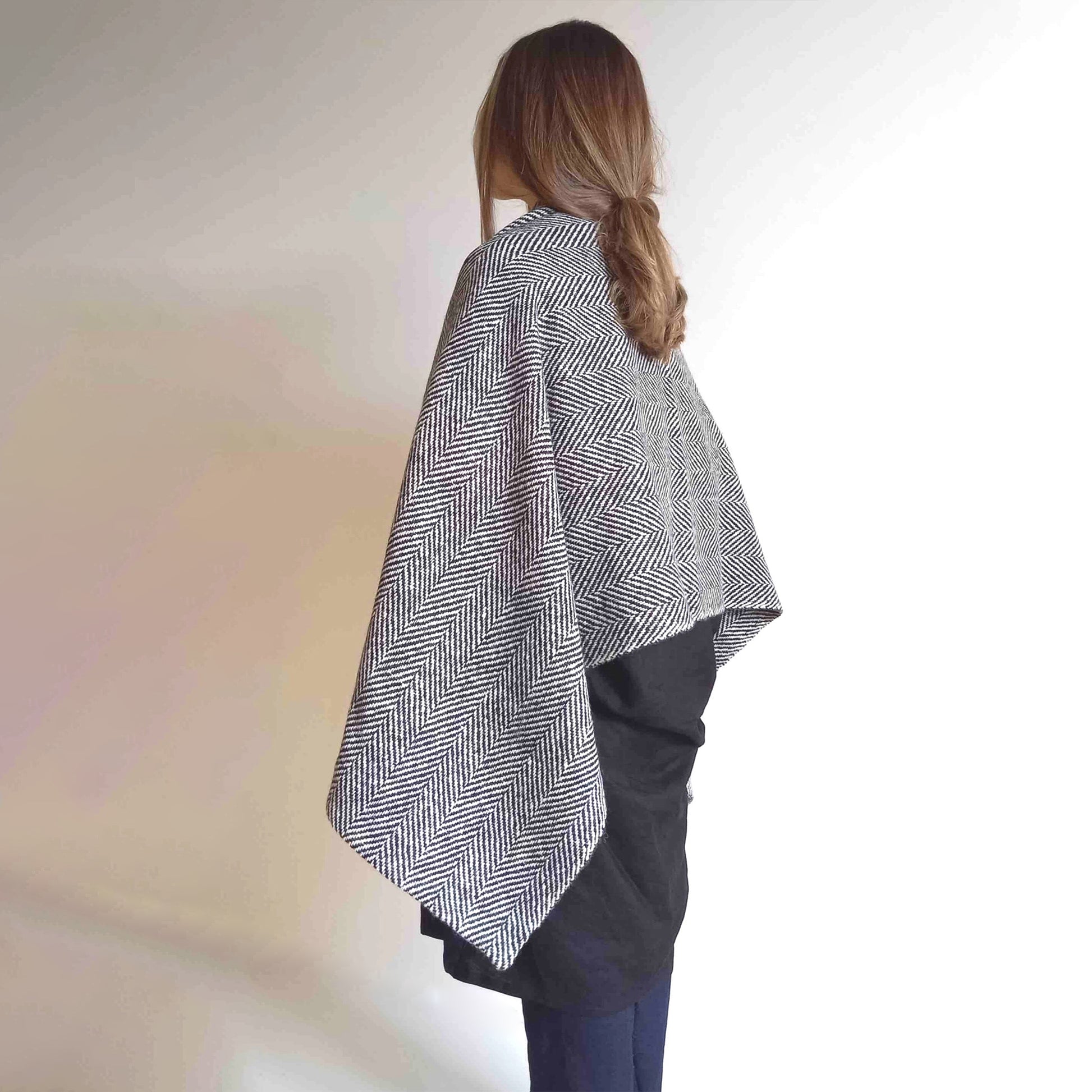 Handwoven Donegal Tweed Throw is the perfect sustainable Christmas gift. Handmade in Ireland can also be worn as a scarf.