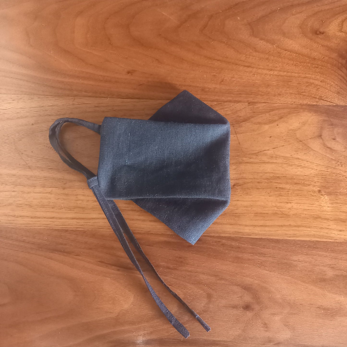 The Costume Room 100% Pure Irish Linen Black Origami Face Covering-mask-accessory