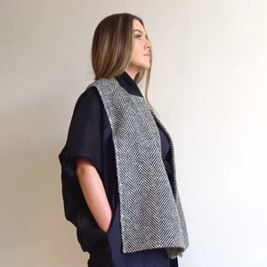 Handwoven Donegal Tweed Scarf is the perfect sustainable Christmas gift. Handmade in Ireland.