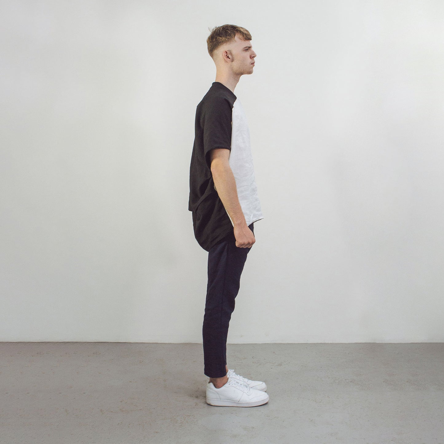 Man wearing The Costume Room linen trousers - pants